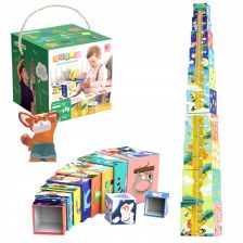 Κυβάκια για μωρά Raya Toys Fun Cognitive Πύργος μετρητών, 10 τεμαχίων.