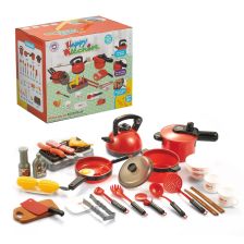 Παιδικό σετ κουζίνας για μαγειρική Raya Toys 5705-3Y, Κόκκινο