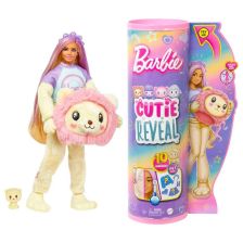 Κούκλα Mattel Barbie Cutie Reveal Cozy Cute Tees Series, με στολή ζώων και αξεσουάρ, Λιονταράκι