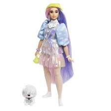 Κούκλα Mattel Barbie Extra με δίχρωμα μαλλιά και κατοικίδιο