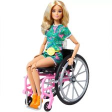 Κούκλα Mattel BARBIE Fashionistas 165 με αναπηρικό καροτσάκι 3402294
