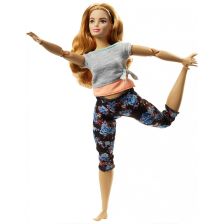 Κούκλα Mattel BARBIE Made To Move Γυμναστική καστανά μαλλιά 3402058