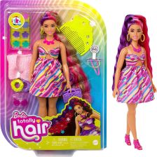 Κούκλα Mattel Barbie Totally Hair με αλλαγή χρώματος μαλλιών και αξεσουάρ, 29 εκατοστών.