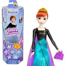 Κούκλα Mattel Disney Frozen Anna Spin & Reveal.