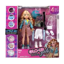 Κούκλα Raya Toys GLO-UP Girls Style me Rose, με αξεσουάρ.