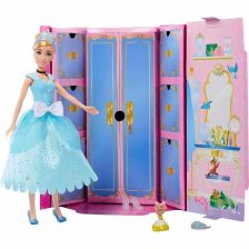 Κούκλα με αξεσουάρ Hasbro Disney Princess Cinderella Fashion Reveal 27 εκατοστών.