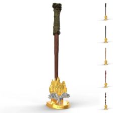 Μαγικό ραβδί Spin Master Harry Potter Wizarding World, με βάση και αξεσουάρ, 30 εκατοστών.