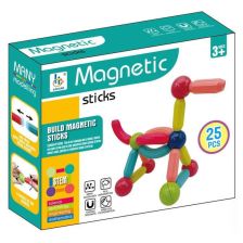 Μαγνητικές κατασκευές Raya Toys Magnetic Sticks, 25 τεμαχίων.