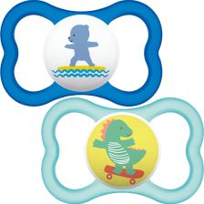 Πιπίλα MAM 2τεμ. Air Soother Blue 6μ.+