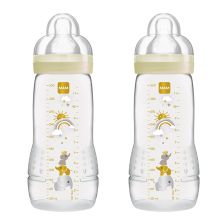 Σετ μπιμπερό МАМ Easy Active Bottle 330ml 2τεμ. γκρι