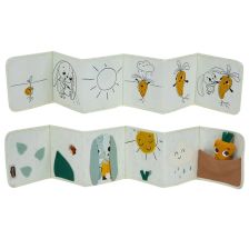 Μαλακό βιβλίο διπλής όψης και Πάντα 2 σε 1 Tiny Love Garden of Adventures First Book.