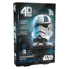 Μοντέλο συναρμολόγησης Spin Master 4D Build Star Wars Stormtrooper Helmet, 121 τεμαχίων.