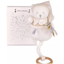 Μουσικό λούτρινο παιχνίδι Doudou Αρκουδάκι, 20 εκατοστών.