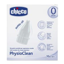 Μαλακές άκρες CHICCO για ρινικό αποφρακτήρα με φυσιολογικό ορό.