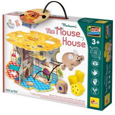 Επιτραπέζιο παιχνίδι Lisciani Montessori Baby Wood The house of the mouse 107315.