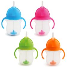 Κύπελλο που δεν χύνεται με λαβές και καλαμάκι με βάρος Munchkin Click Lock 207 ml.