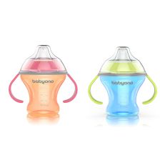 Ποτηράκι Non-Spill με Μαλακό Στόμιο Natural Babyono 180 μλ.1456