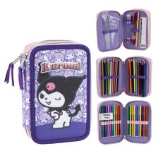 Κασετίνα σχολική Cerda Hello Kitty Kuromi, 3 θέσεων, πλήρες 2700002311.