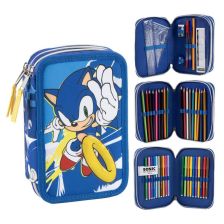 Κασετίνα σχολική Cerda Sonic, 3 θέσεων, πλήρες 2700002296.