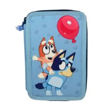 Κασετίνα σχολική Kids Licensing Bluey, 2 θέσεων, πλήρες.
