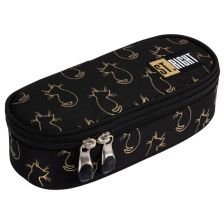 Κασετίνα σχολική St. Majewski St. Right Golden Cats, ενιαία, κενή.