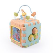 Κύβος εκπαιδευτικών δραστηριοτήτων 2 σε 1 DOLU Pastel, 5192.