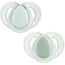 Ορθοδοντικές πιπίλες Tommee Tippee Night Time, 6-18 μηνών, 2 τεμαχίων, Πράσινες.