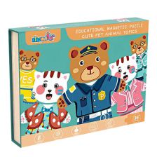 Μαγνητικό παζλ Raya Toys Ζώα, 29 τεμαχίων.