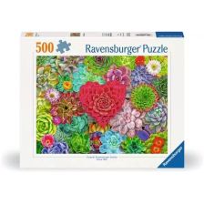 Παζλ Ravensburger Succulent Love, 500 τεμαχίων.