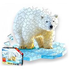 Παζλ Raya Toys Πολική αρκούδα, 100 τεμαχίων.