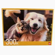 Παζλ Raya Toys Happy Dog and Kitten, 300 τεμαχίων.