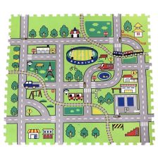 Παζλ δαπέδου Raya Toys Μέσα μαζικής μεταφοράς, 4 τεμαχίων.