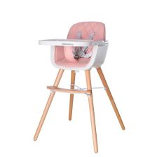 Καρεκλάκι φαγητού ξύλινο Kikka Boo Woody Pink