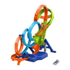 Πίστα Mattel Hot Wheels 4-Loop Crash-Out, HXR70.