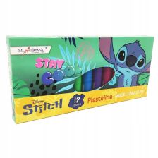 Πλαστελίνη St. Majewski Disney Stitch, 12 χρωμάτων.