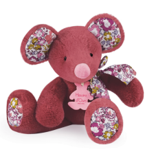 Λούτρινο παιχνίδι Doudou Copains Calins Ποντίκι από χρώμα τερακότα 20 εκατοστών, HO3193.