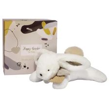 Λούτρινο παιχνίδι Doudou Happy Wild, Λαγουδάκι, 25 εκατοστών, Μπεζ.