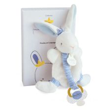 Λούτρινο παιχνίδι Doudou Lapin Matelot Λαγουδάκι, με κλιπ πιπίλας 15 εκατοστών.