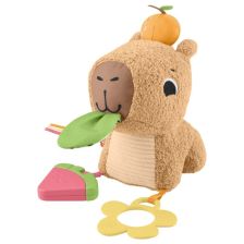 Λούτρινο παιχνίδι Fisher Price Snuggly Snacky Capybara, αισθητήριο, HYR54.