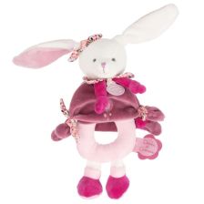 Λούτρινο παιχνίδι με κουδουνίστρα Doudou Λαγουδάκι, 19 εκατοστών.