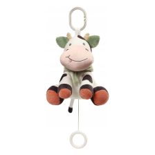 Λούτρινο μουσικό παιχνίδι για καρότσι μωρού και παρκοκρέβατο BabyOno Αγελαδίτσα Bingo, 1692.