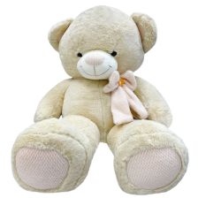 Μεγάλο λούτρινο Αρκουδάκι Raya Toys με κορδέλα, 95 εκατοστών.