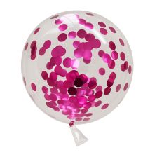 Διαφανές μπαλόνι με κομφετί Raya Toys 45 εκατοστών.