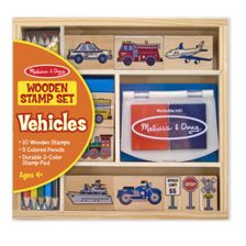 Σφραγίδες ξύλινες Melissa and Doug Μεταφορικά μέσα 12409