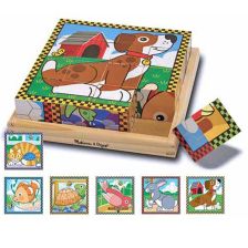 Κυβάκια ξύλινα Melissa and Doug Ζώα 13771