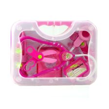 Σετ γιατρού σε ροζ βαλιτσάκι Raya Toys.