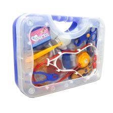 Σετ γιατρού σε μπλε βαλιτσάκι Raya Toys.