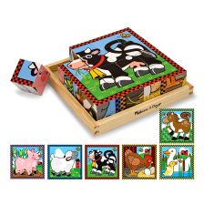 Κυβάκια ξύλινα Melissa and Doug Φάρμα 10775