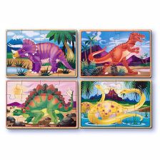 Παζλ ξύλινο  Melissa and Doug 4 σε 1 Δεινόσαυροι 13791 