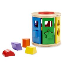 Κύλινδρος με σχήματα ξύλινος Melissa and Doug 19041